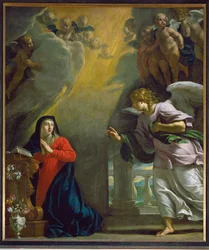 Zvěstování (malba na dřevě)