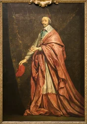 Portrét Armanda Jean du Plessis Cardinal de Richelieu (olej na plátně)