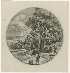 Procris schenkt Cephalus een magische pijl Cephalus en Procris (název série)