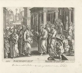 Paul se hádá s čarodějem Elymasem Skutky apoštolů (název série) Acta Apostolorum (název série)