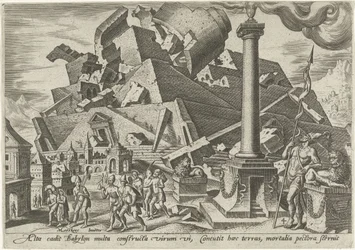 Zničení babylonské věže The Days of Doom of the Jewish People (název série)