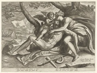 Venuše truchlí nad Adonisovou smrtí Příběh Adonise (název série)