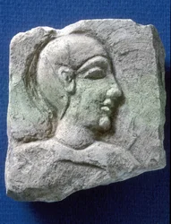 Reliéf šlechtice, Tel Dor (vápenec)