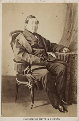 Portrét skladatele Gioachina Antonia Rossiniho 1792-1868, cca 1860.