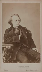 Portrét pianisty a skladatele Henryho Litolffa 1818-1891 .