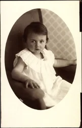 Pasparta Ak princezna Hilda Bavorská jako malá holčička (černobílá fotografie)