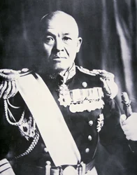 Viceadmirál Chuichi Nagumo (černobílá fotografie)