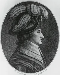 Portrét Lazare Nicolas Marguerite, Comte Carnot (1753-1823), francouzský generál, politik, inženýr a matematik, rytina