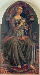 Hope, ze série panelů zobrazujících Ctnosti navržených pro Radní komoru Síně kupeckého cechu, 1469 (tempera na panelu)