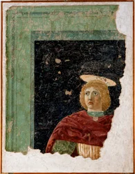 Freska svatého Juliána od Piera della Francesca