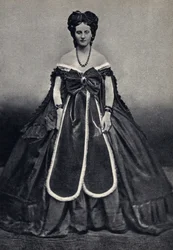 Portrét „polosvětského“, Castiglione od Piersona. Fotografie, konec 19. století,