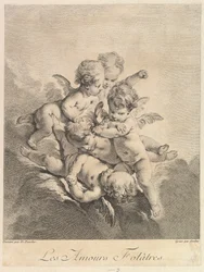 Hrající si děti, 1750.