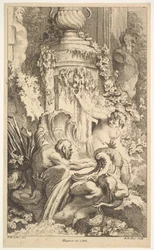 Naiades, Tritons a lázně Priap, 1736.