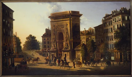 La Porte Saint-Denis, 2. obvod, mezi lety 1810 a 1830 (olej na plátně)