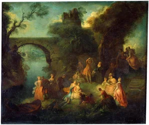 Tanec u řeky, c1720-1730.