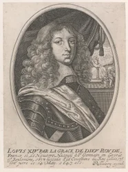 Portrét Ludvíka XIV. (Ludvík XIV z milosti Boží Roy z Francie a Navarry)