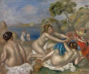 Bathers Playing with a Crab, c.1897 (olej na látce)