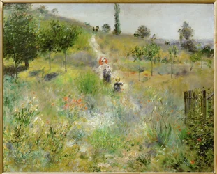 Chemin montant dans les hautes herbes (olej na plátně)