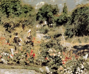 Zahrada ve Fontenay-aux-Roses, asi 1873-74 (olej na plátně)