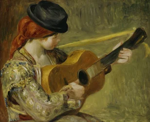 Dívka s kytarou, 1897