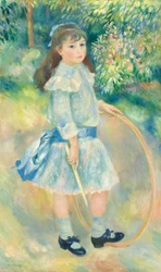 Dívka s obručí, 1885.