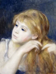 Hlava mladé dívky, 1890