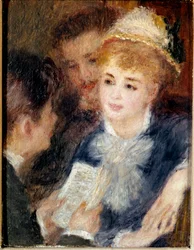 Čtení role. Obraz Pierre Auguste Renoir (Pierre-Auguste