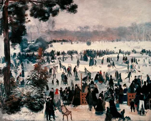 “Bruslaři v Bois de Boulogne v Paříži”