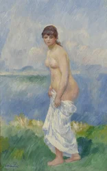 Stojící lazebník, kolem roku 1885