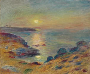 Západ slunce v Douarnenez, kolem roku 1883