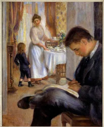Snídaně v Bernevalu Obraz od Pierra Auguste Renoira (1841-1919) 1898 Soukromá sbírka