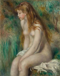 Mladá dívka při koupání, 1892