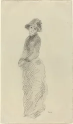 Mladá žena stojící, c. 1880.