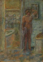 Ženský akt v interiéru, c. 1917.