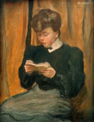 Žena čte knihu