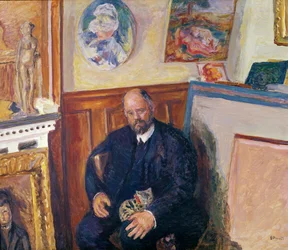 Portrét Ambroise Vollarda (1868-1939) s jeho kočkou, kolem roku 1924