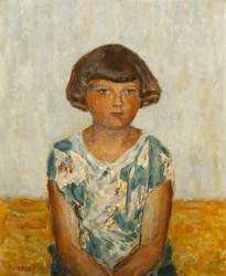 Portrét mladé dívky; Portrét mladé dívky, kolem roku 1924 (olej na plátně)