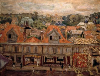 Ulice v Arcachonu. 1930 (olej na plátně)