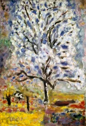 Mandlový strom v květu, 1947