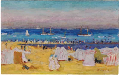 Pláž (Arachon), kolem roku 1922 (olej na plátně)
