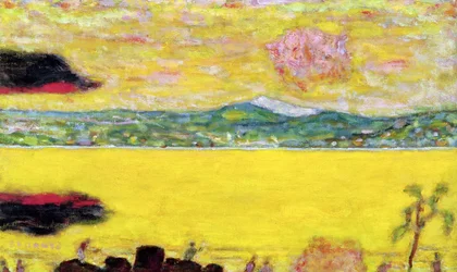 Záliv St. Tropez při západu slunce, 1937