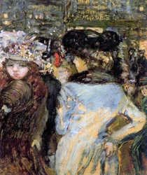 Dvě ženy, Place Clichy, Paříž, 1905