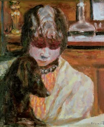 Žena se psem, kolem 1913