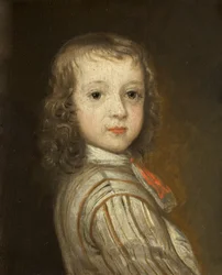 Portrét Hugha Smytha jako dítěte, kolem roku 1670 (olej na panelu)