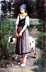 Mladý pastevec koz