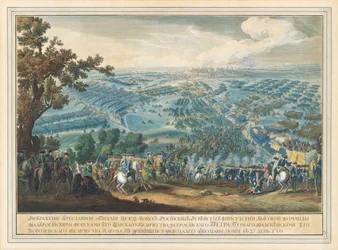 Bitva u Poltavy 27. června 1709, po roce 1724.