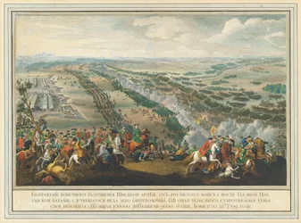 Bitva u Poltavy 27. června 1709, po roce 1724.