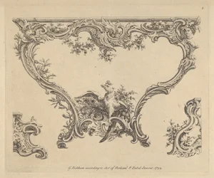 Design pro konzolový stůl, 1752.