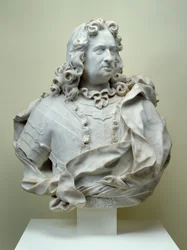 Busta hraběte Karla z Hessen-Kassel, 1714 kararský mramor