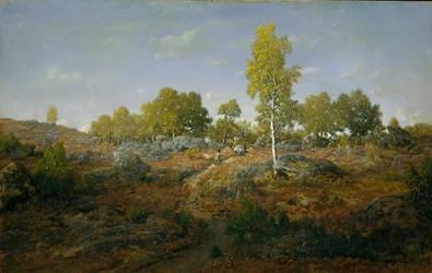 Cesta mezi skalami, pravděpodobně 1861